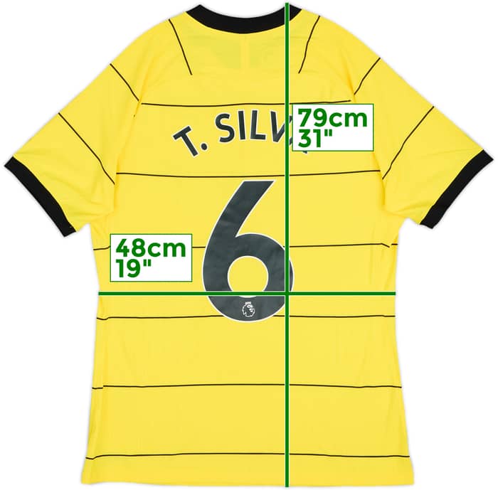 2021-22 Chelsea Player Issue Away Shirt T.Silva #6 - 9/10 - (L)