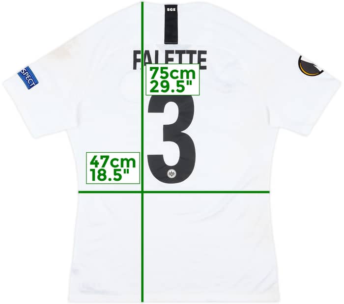 2018-19 Eintracht Frankfurt Match Worn Europa League Away Shirt Falette #3