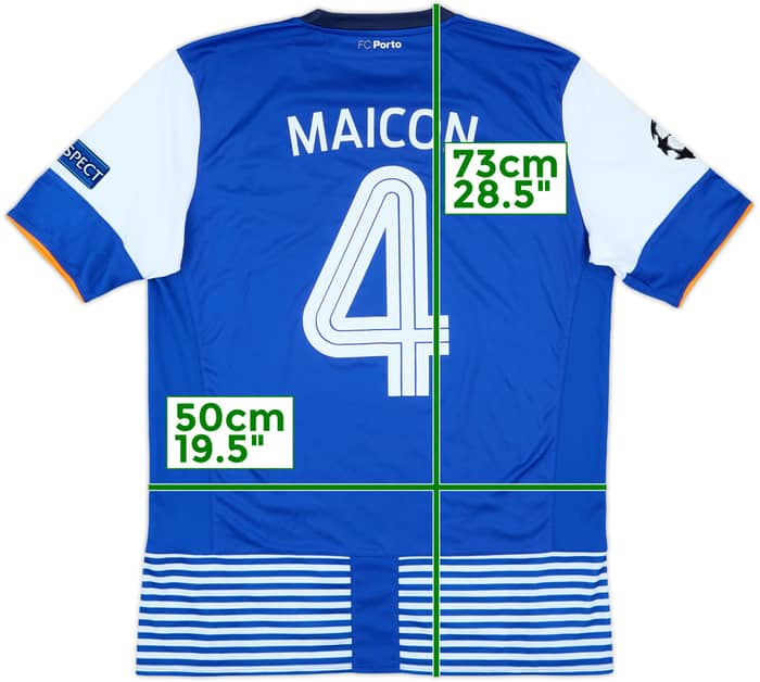 2015-16 Porto Match Issue Champions League Home Shirt Maicon #4