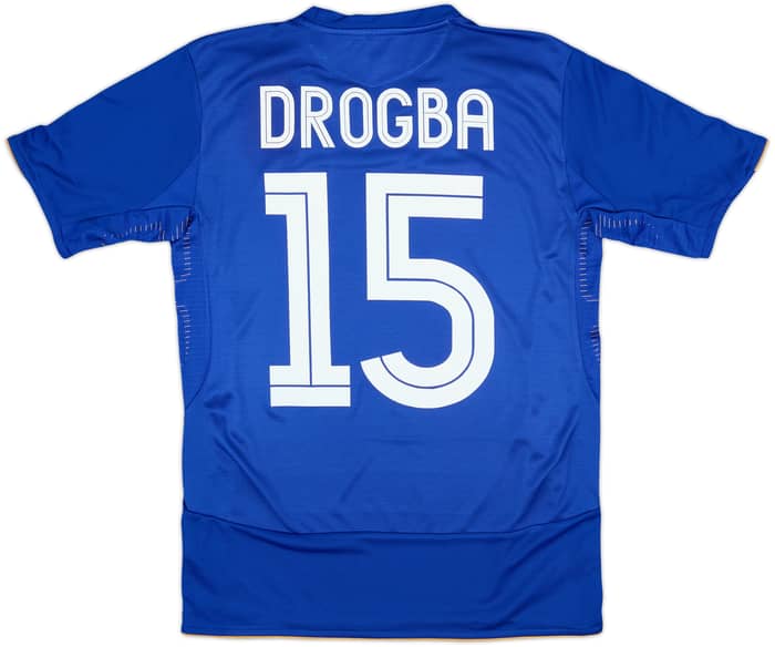 Camiseta de local centenario del Chelsea 2005-06 Drogba #15 - 8/10 - (XL.Niños)