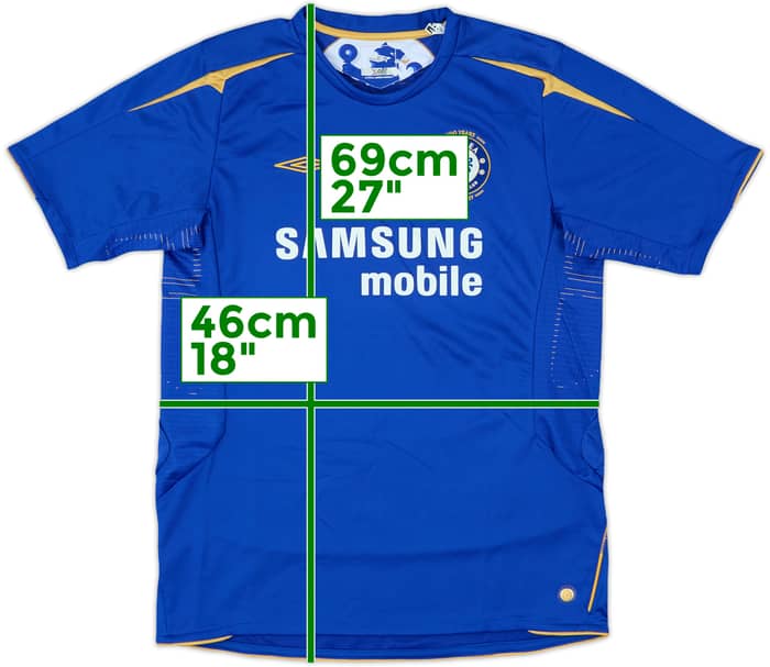 2005-06 Chelsea Centenary Home Shirt Lampard #8 - 7/10 - (XL.Boys)