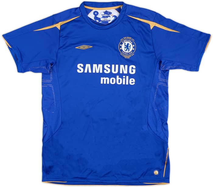 2005-06 Chelsea Centenario Local Camiseta Lampard #8 - 7/10 - (XL.Boys)
