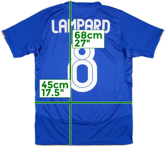 2005-06 Chelsea Centenario Local Camiseta Lampard #8 - 7/10 - (XL.Boys)