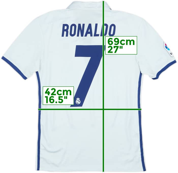 2016-17 Real Madrid Home Shirt Ronaldo #7 - 6/10 - (S)