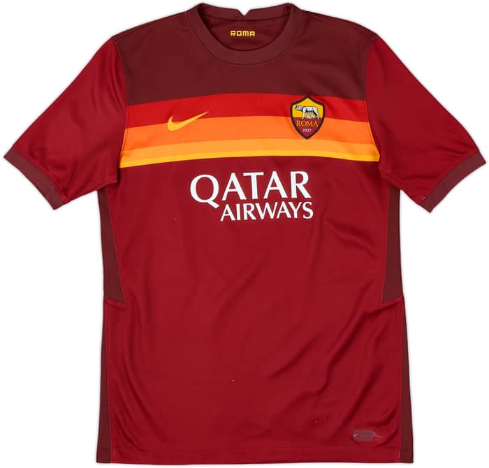 2020-21 Roma Home Shirt - 8/10 - (XL.Boys)