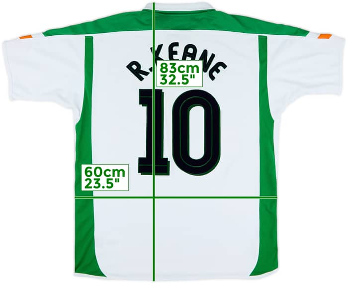 2003-05 Ireland Away Shirt R.Keane #10 - 8/10 - (XXL)