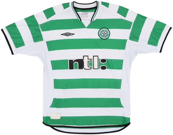 2001-03 Celtic Home Shirt Lennon #18 - 6/10 - (L)