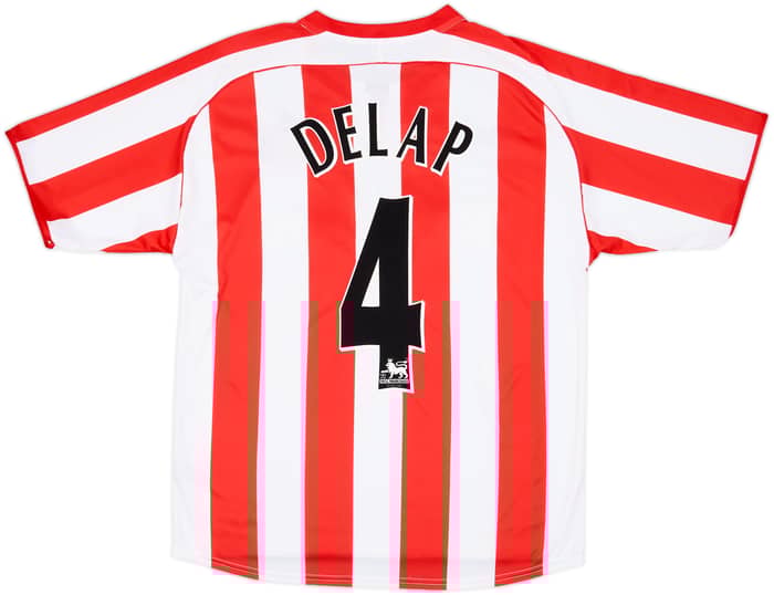 2005-07 Sunderland Home Shirt Delap #4 - 8/10 - (M)