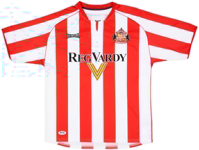 2005-07 Sunderland Home Shirt Delap #4 - 8/10 - (M)