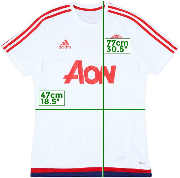 2015-16 Manchester United adizero Training Shirt - 9/10 - (M)