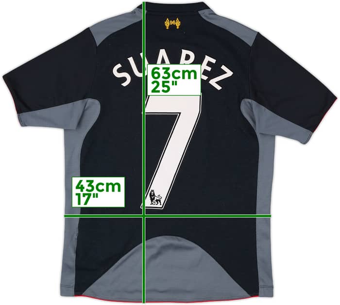 2012-13 Liverpool Away Shirt Suarez #7 - 7/10 - (L.Boys)