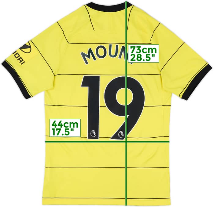 2021-22 Chelsea Away Shirt Mount #19 - 7/10 - (S)