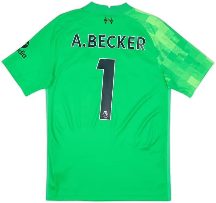 2021-22 Liverpool GK S/S Shirt A.Becker #1 - 10/10 - (S)