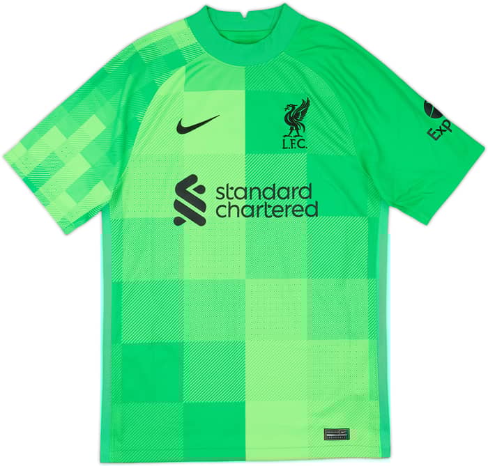 2021-22 Liverpool GK S/S Shirt A.Becker #1 - 10/10 - (S)