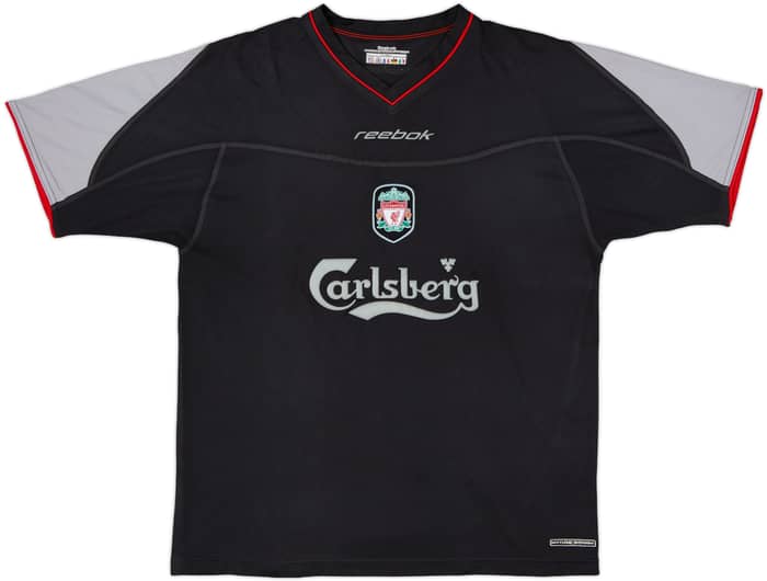 2002-04 Liverpool Away Shirt Baros #5 - 7/10 - (M)