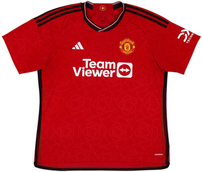 2023-24 Manchester United Home Shirt Martinez #6 - 9/10 - (XL)