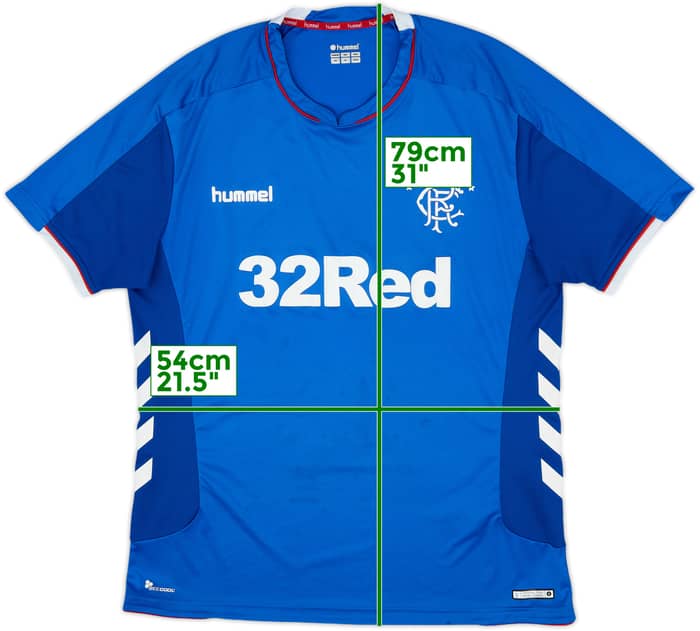 2018-19 Rangers Home Shirt - 7/10 - (XXL)
