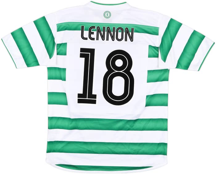 2003-04 Celtic Home Shirt Lennon #18 - 8/10 - (M)