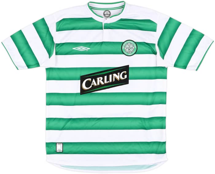 2003-04 Celtic Home Shirt Lennon #18 - 8/10 - (M)