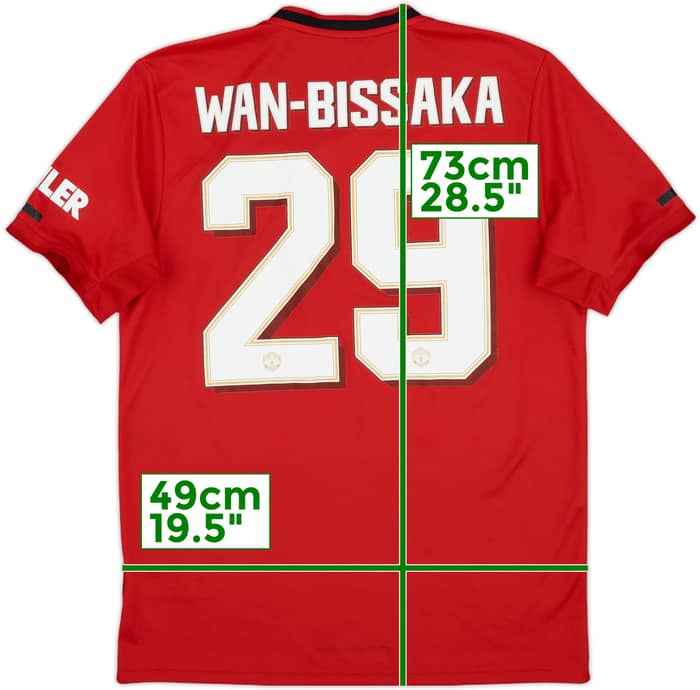 2019-20 Manchester United Home Shirt Wan-Bissaka #29 - 9/10 - (M)