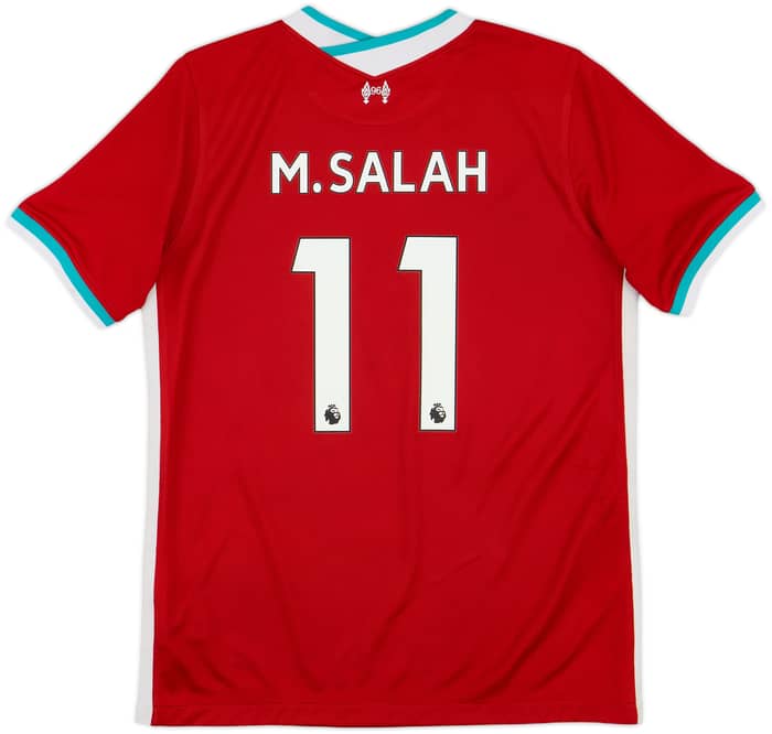 2020-21 Liverpool Home Shirt M.Salah #11 - 6/10 - (L.Boys)