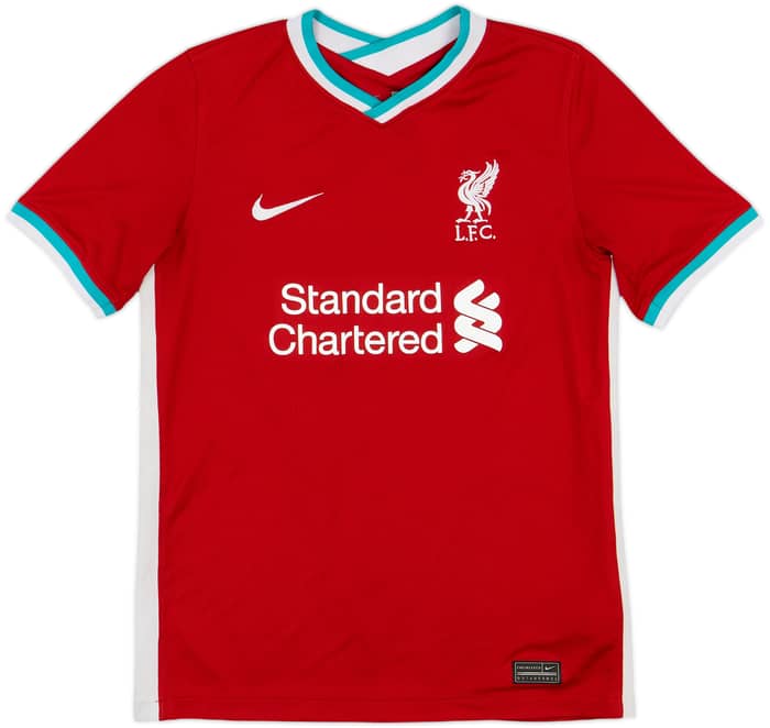 2020-21 Liverpool Home Shirt M.Salah #11 - 6/10 - (L.Boys)
