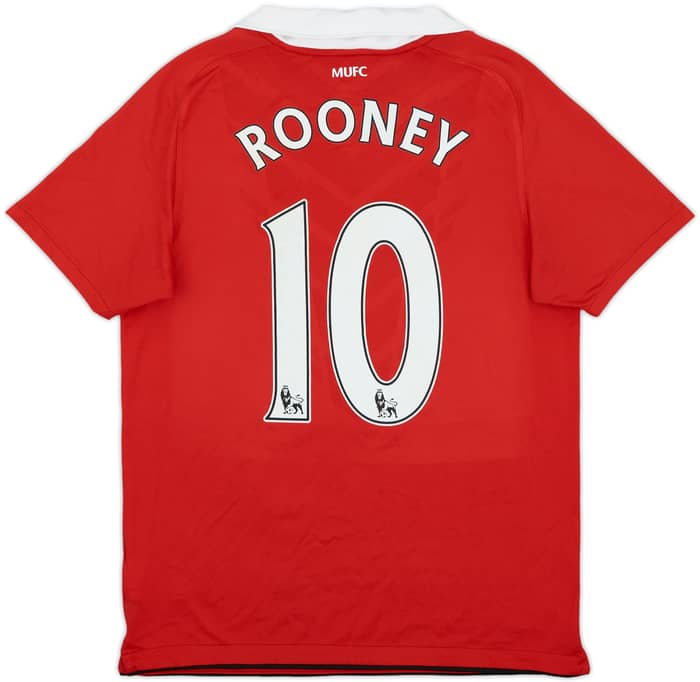 2010-11 Manchester United Home Shirt Rooney #10 - 6/10 - (XL.Boys)