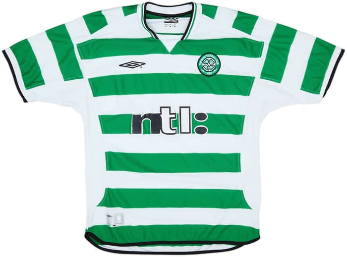 2001-03 Celtic Home Shirt Lennon #18 - 7/10 - (M)