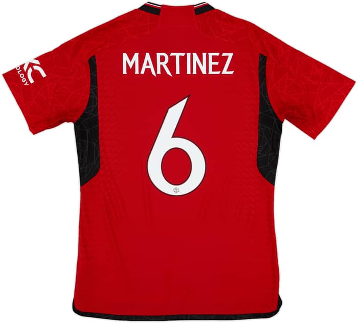 2023-24 Manchester United Authentic Home Shirt Martinez #6 - 10/10 - (M)