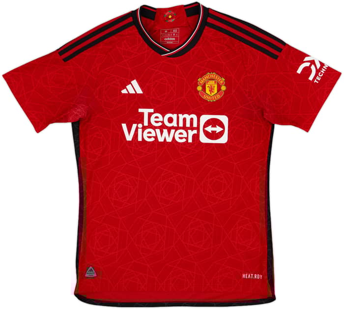 2023-24 Manchester United Authentic Home Shirt Martinez #6 - 10/10 - (M)
