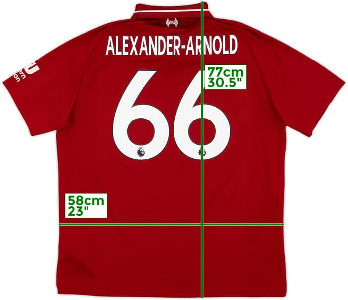 2018-19 Liverpool Home Shirt Alexander-Arnold #66 - 8/10 - (XL)