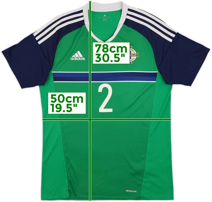2016-17 Northern Ireland Home Shirt #2 - 5/10 - (M)