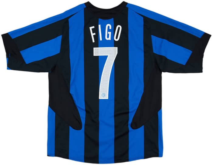 2005-06 Inter Milan Home Shirt Figo #7 - 9/10 - (L)
