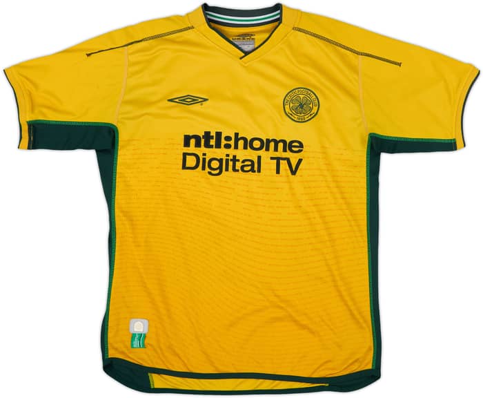2002-03 Celtic Away Shirt Lennon #18 - 8/10 - (M)