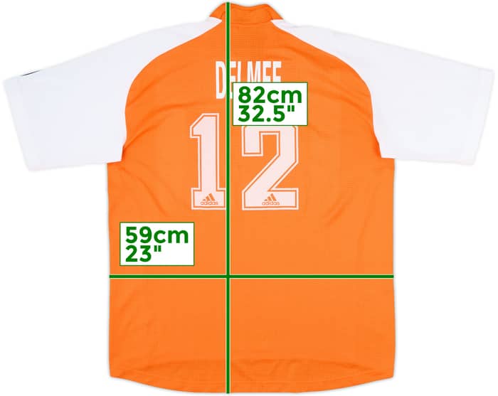 2006-07 Netherlands Hockey Home Shirt Delmee #12 - 8/10 - (XL)