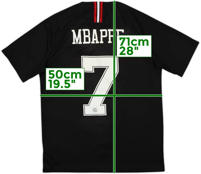 2018-19 Paris Saint-Germain Third/Home Shirt Mbappe #7 - 5/10 - (M)
