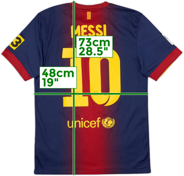 2012-13 Barcelona Home Shirt Messi #10 - 7/10 - (S)