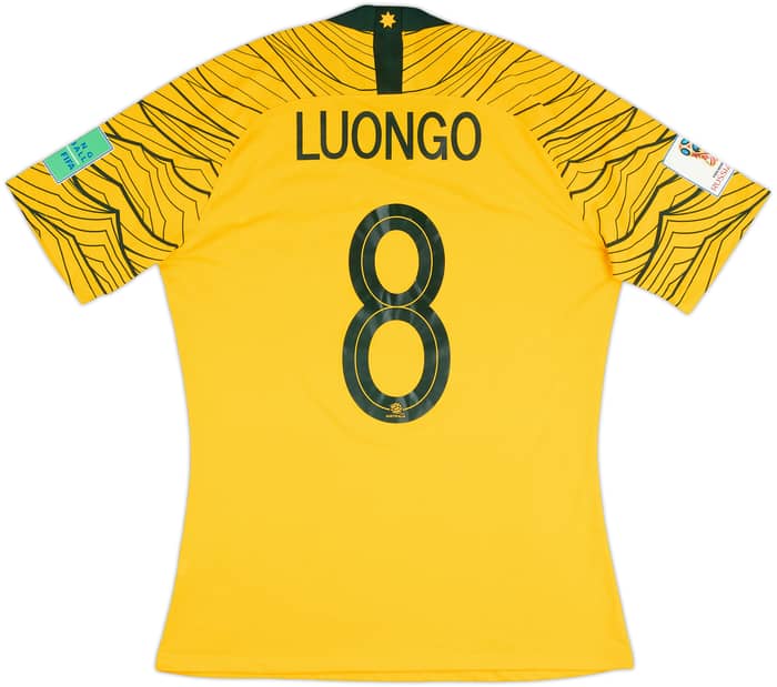 2018 Australia Match Issue World Cup Home Shirt Luongo #8