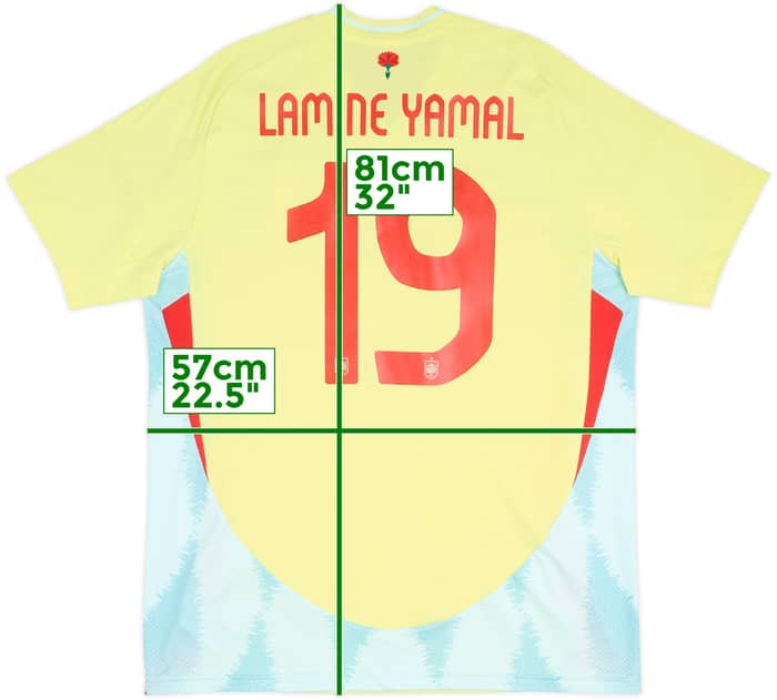 2024-25 Spain Away Shirt Lamine Yamal #19 - 10/10 - (XL)