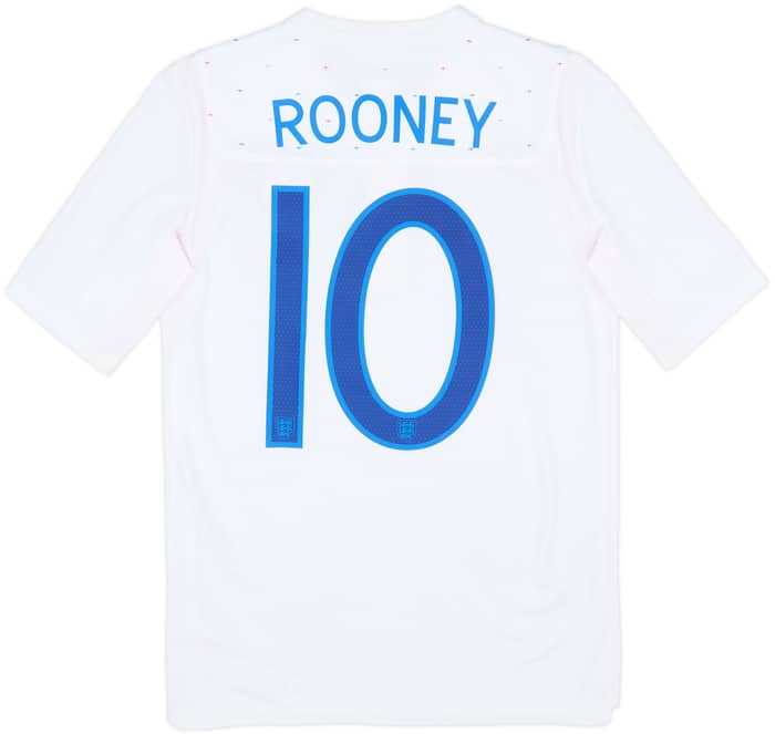 2010-11 England Home Shirt Rooney #10 - 10/10 - (L.Boys)