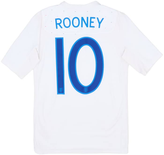 2010-11 England Home Shirt Rooney #10 - 6/10 - (L.Boys)