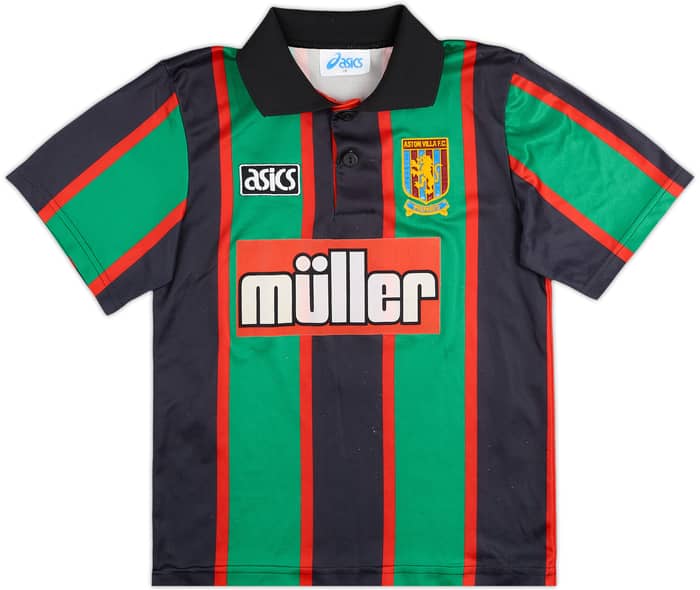 1993-95 Aston Villa Away Shirt Teale #4 - 7/10 - (L.Boys)