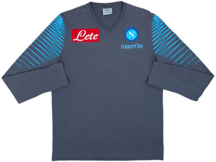 2011-12 Napoli Macron Training L/S Shirt - 7/10 - (L)