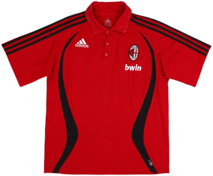 2006-07 AC Milan adidas Polo Shirt - 8/10 - (M/L)