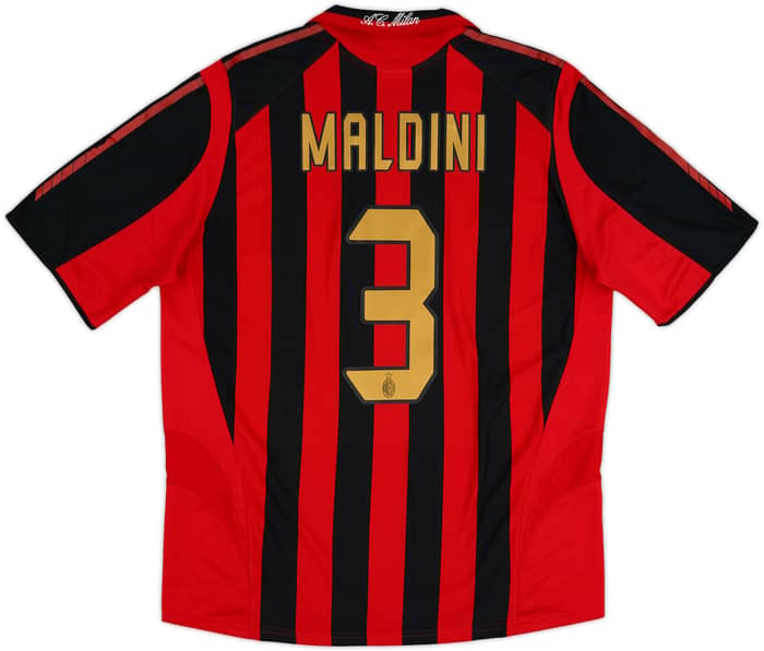 2005-06 AC Milan Home Shirt Maldini #3 - 5/10 - (L)