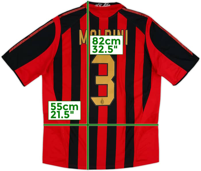 2005-06 AC Milan Home Shirt Maldini #3 - 5/10 - (L)