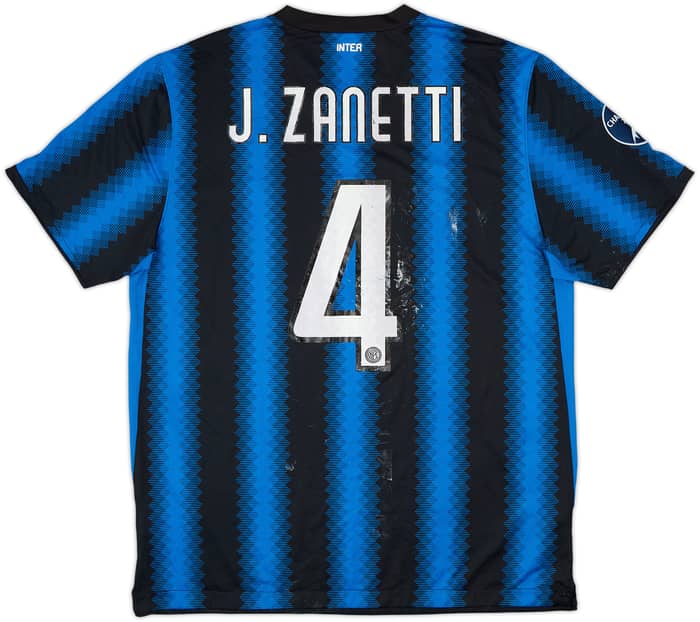 2010-11 Inter Milan Home Shirt Zanetti #4 - 4/10 - (XL)