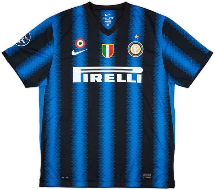 2010-11 Inter Milan Home Shirt Zanetti #4 - 4/10 - (XL)