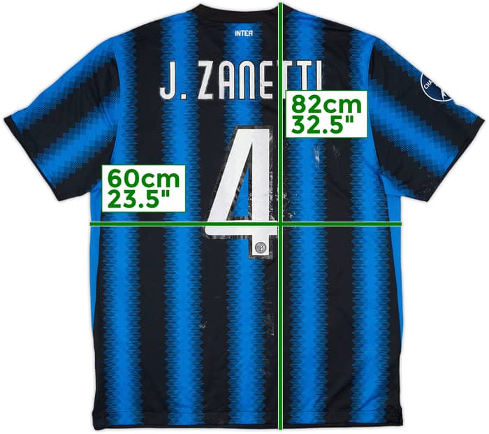 2010-11 Inter Milan Home Shirt Zanetti #4 - 4/10 - (XL)