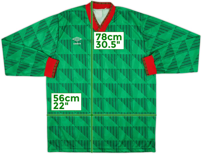 1990s Umbro Template L/S Shirt - 8/10 - (XL)